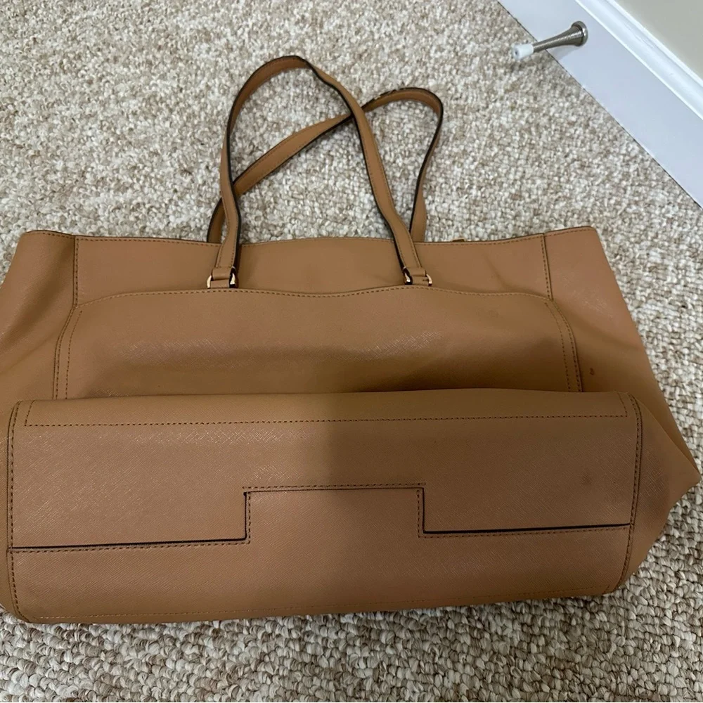 Tory Burch Tan Leather Tote Bag